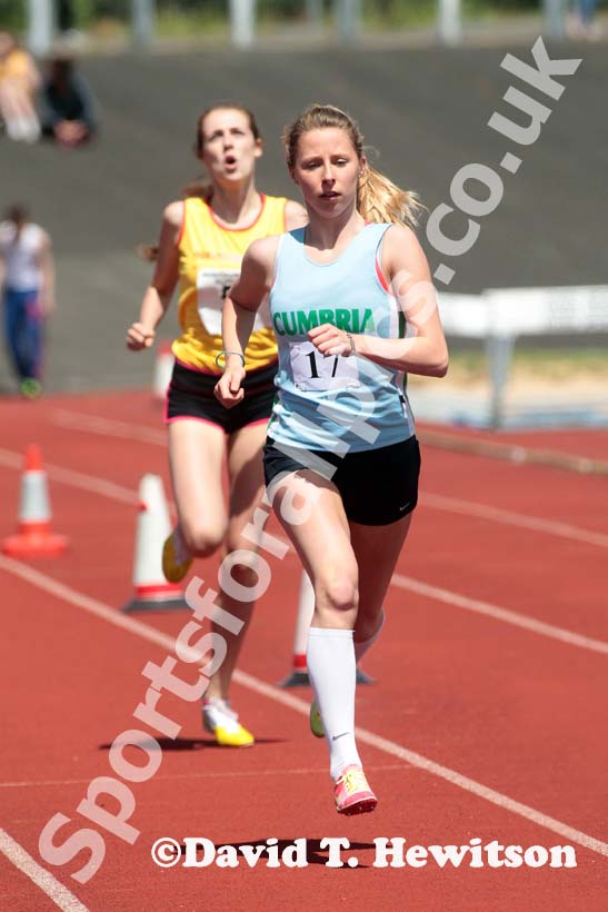 800 metres at the Annual Inter-Counties Schools, Cleveland v Cumbria v Durham v Northumberland at Claireville Stadium, Middlesbrough